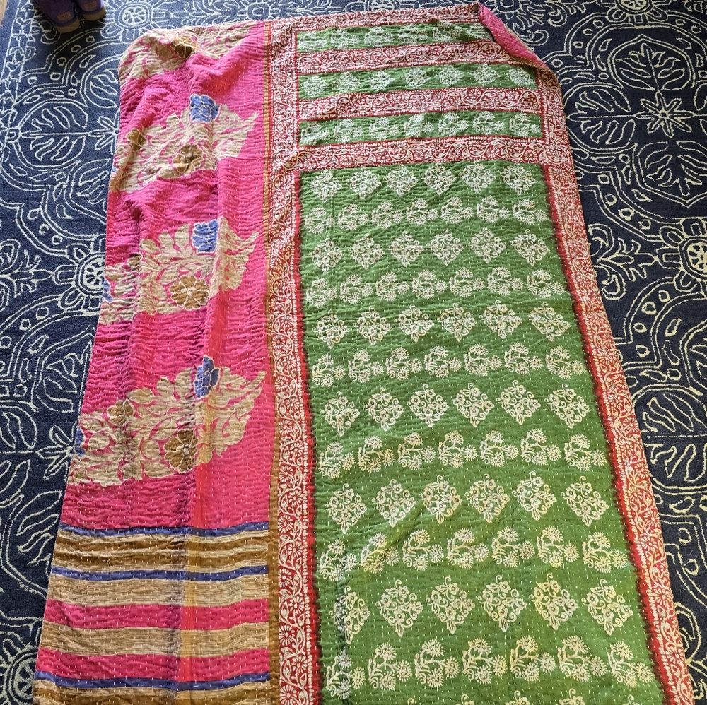 Kantha Quilted Blanket 55×85
